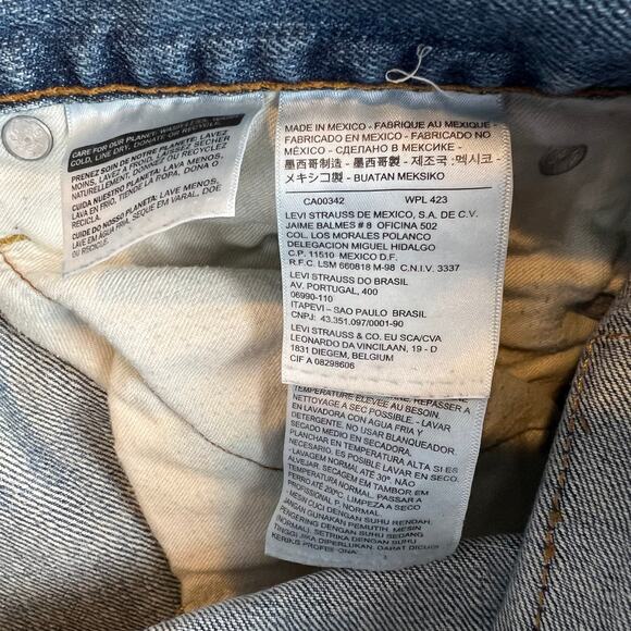 Levis 559 Jeans Mens 38x32 Blue Relaxed Straight Mid Rise Medium Wash Denim Y2K - Picture 5 of 11